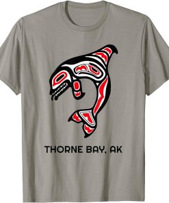 Thorne Bay, Alaska Native American Indian Orca Killer Whales T-Shirt