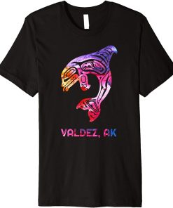 Valdez Alaska Native American Orca Killer Whale Premium T-Shirt