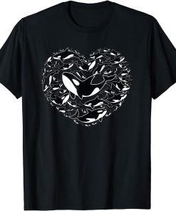 Orca Lovers Heart T-Shirt
